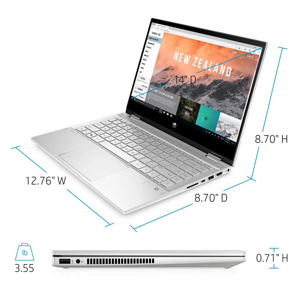 14" FHD Touch x360 Laptop, Core i5, 8GB RAM, 256GB SSD J9925