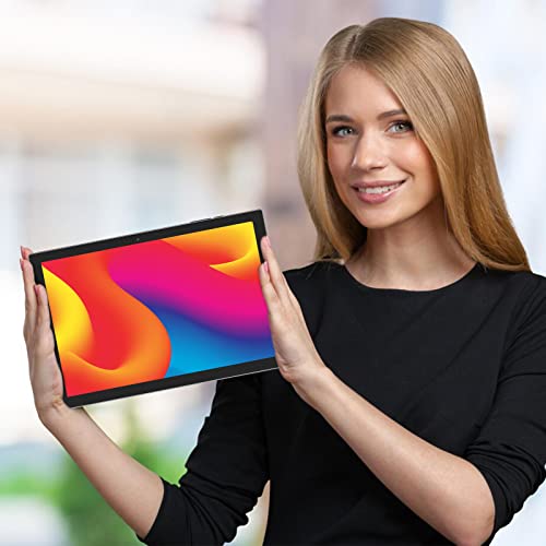 Tablet 10 inch Android 14 with Keyboard Case, Mouse, Stylus, 8GB+64GB, 1280*800 HD Touch Screen, 8MP Dual Camera, Wi-Fi Bluetooth, Blue B613