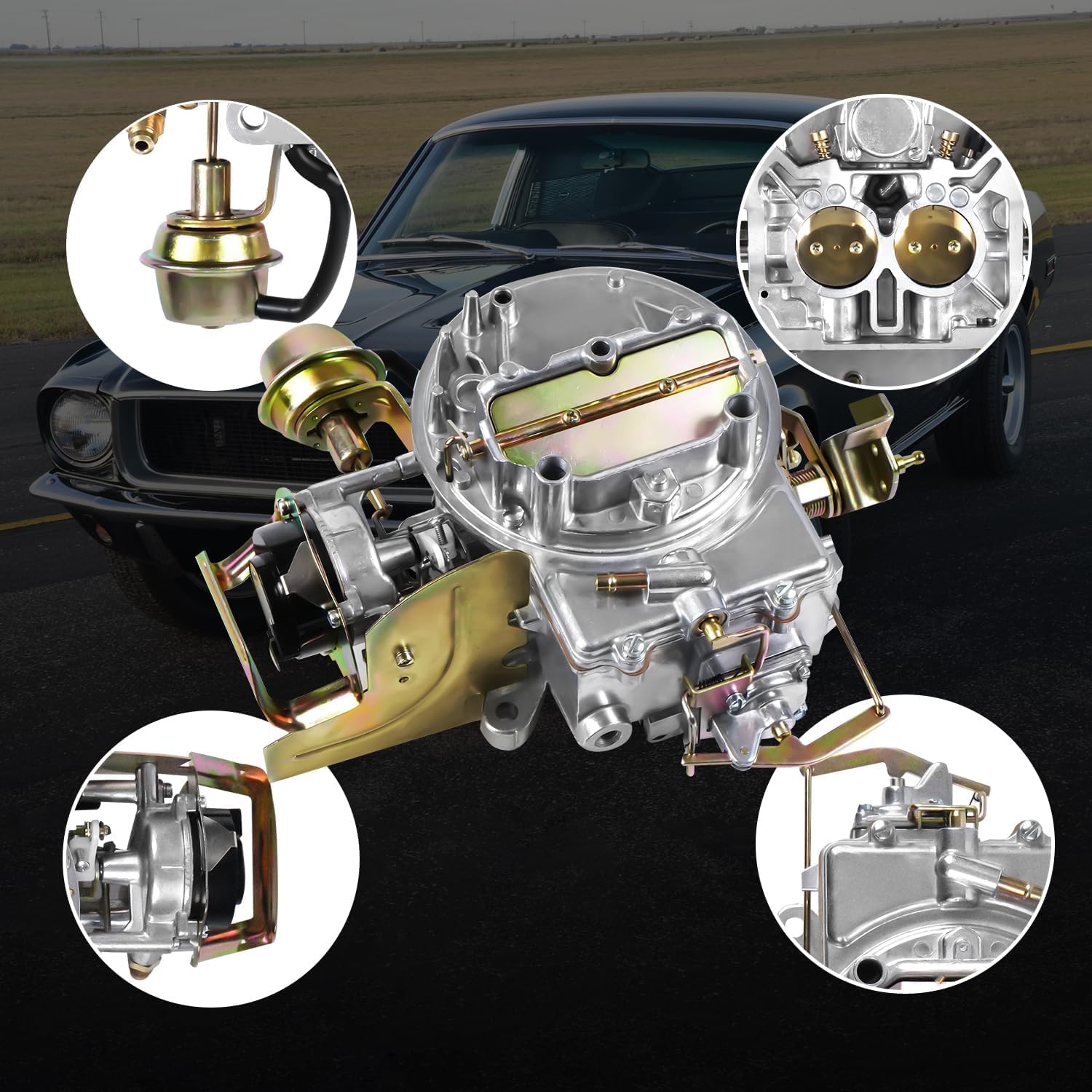 2 Barrel Carburetor 2100 2150 with Electric Choke for Ford 289/302/351 & Jeep Engines D968