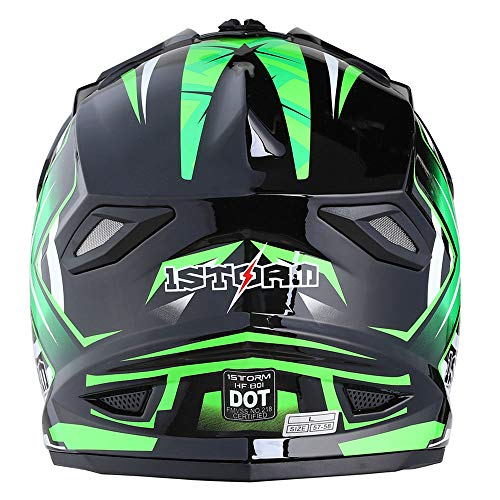 Adult Motocross Helmet Full Face Racing Style Matt Black D9788