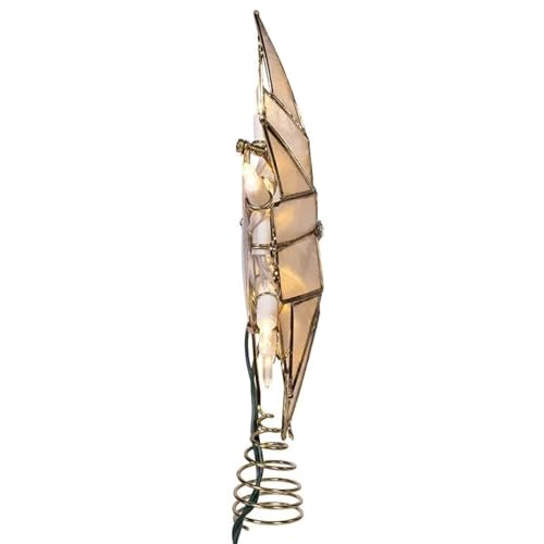 10-Light 6-Point Capiz Star Treetop H23685