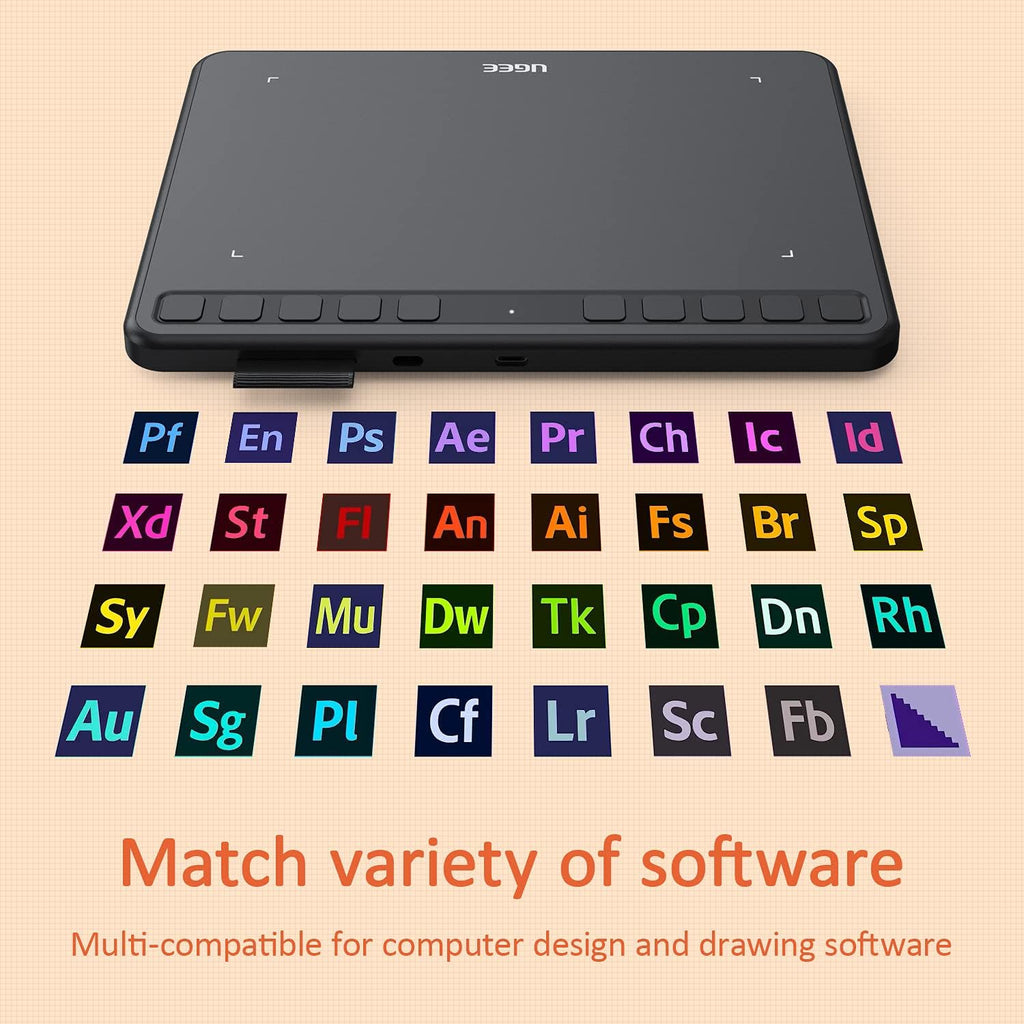 Graphics Drawing Tablet with Battery-Free Stylus and 8192 Pressure Levels O630
