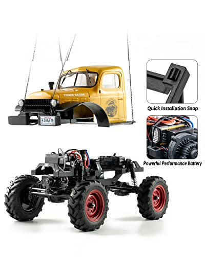 1/24 Remote Control Rock Crawler 4WD Two-Speed, Yellow N6497