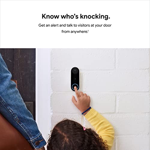 Video Doorbell with 24/7 Streaming, HDR Video, Night Vision, and Person Alerts E394790