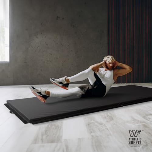 10' x 4' 4-Fold Folding Exercise Mat with Carrying Handles, 2 or 3 Inch Thick L713449