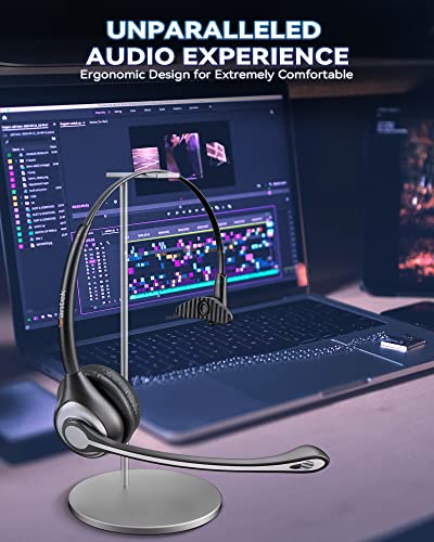 Corded Telephone Headset with Noise Canceling Mic and Quick Disconnect A773663