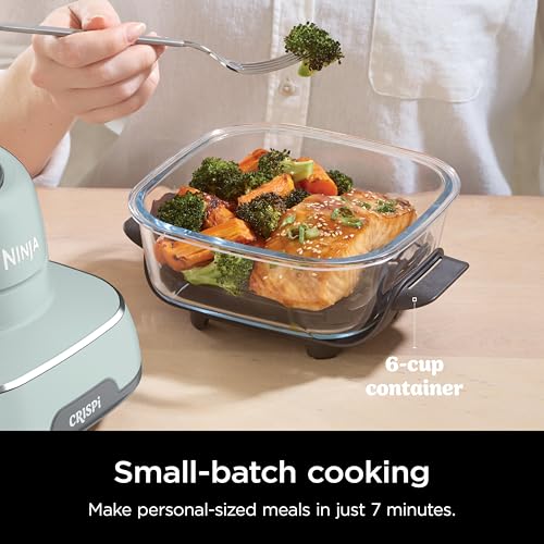 Air Fryer with Glass Containers, 4 QT & 6 Cup, Dishwasher Safe Z1664