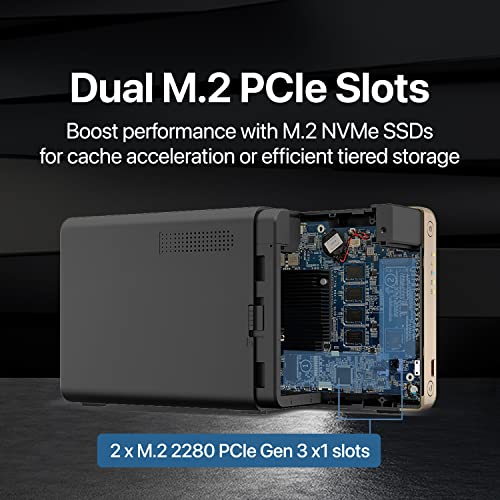 4 Bay Desktop NAS with Intel Celeron Quad-core Processor and Dual 2.5GbE S510
