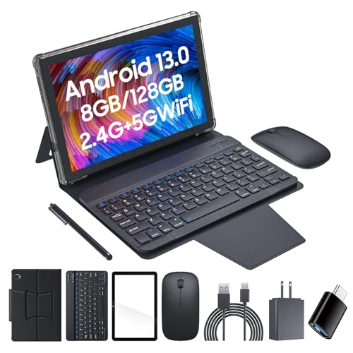 10 Inch Android Tablet with Keyboard Case Mouse Stylus J550018
