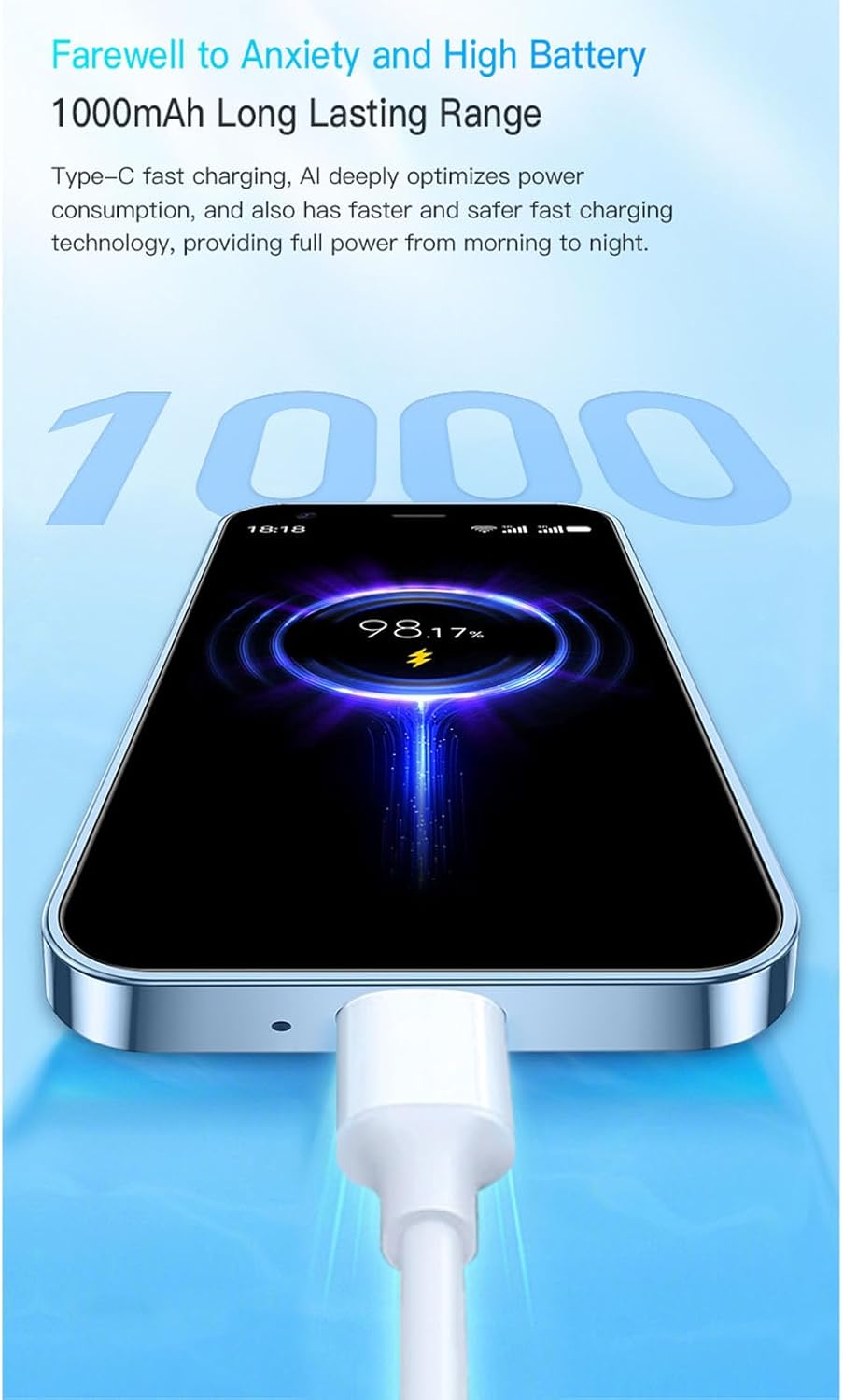 Mini 3G Smartphone with HD Camera, Dual SIM, 2GB 16GB, Blue I9398