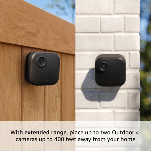 Wireless security camera system with two-year battery, 4x coverage, 1000 ft range — 2 camera set J566