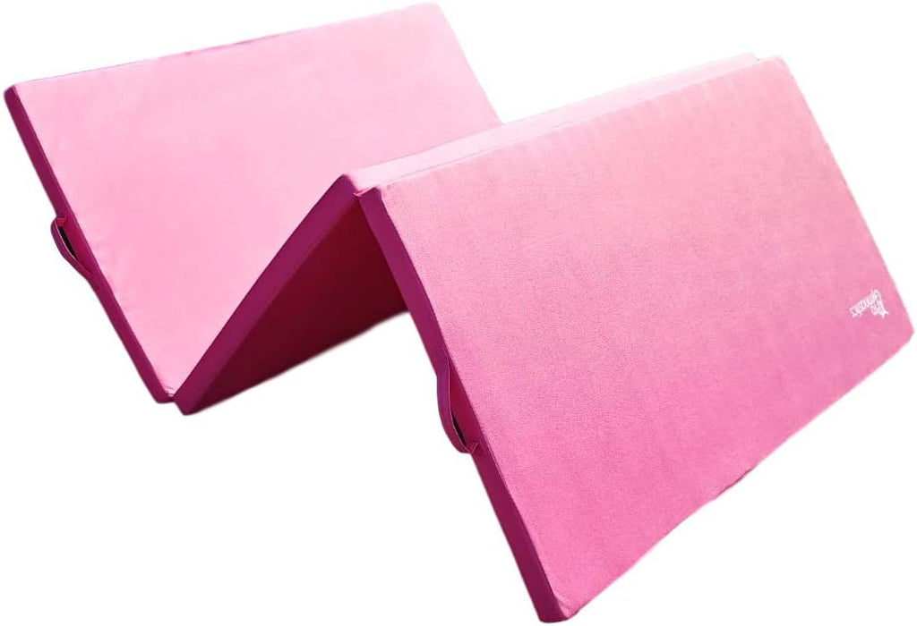6x4x2 ft Extra Thick Folding Gymnastics Exercise Mat (Pink) C8385