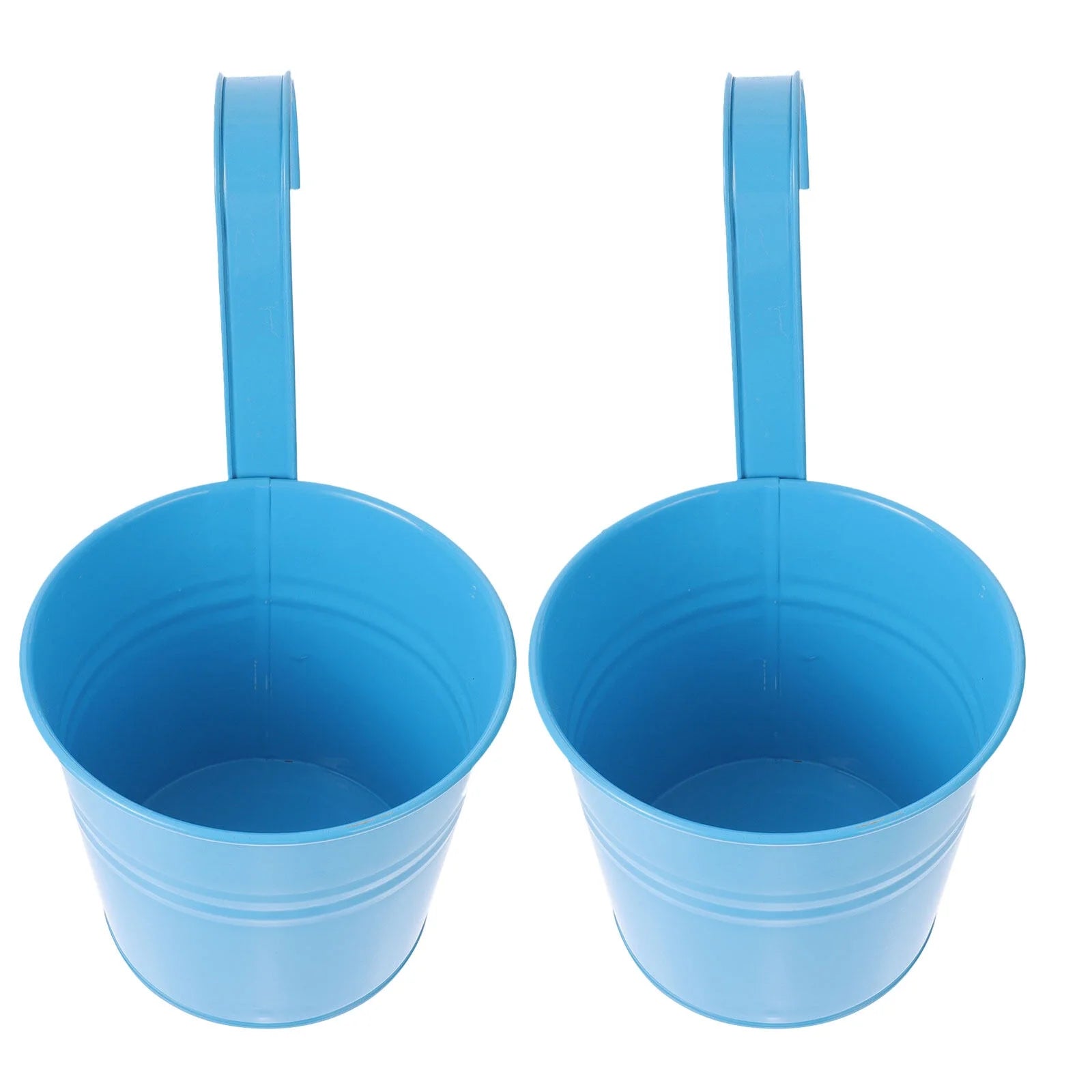 Vintage Hanging Flower Pots Plant Bucket Tinplate Planters C9209