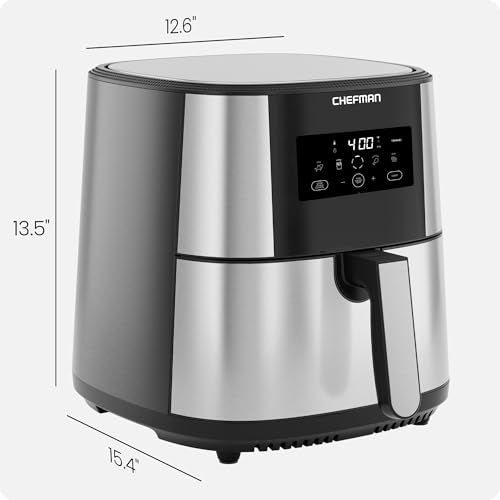XL 8-Qt Touch Air Fryer, Digital Presets, Nonstick Dishwasher-Safe N17083