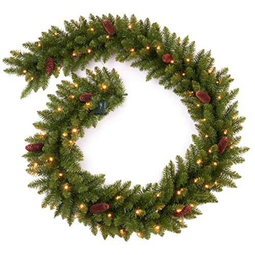 Pre-lit Christmas Garland 9ft with 50 LED Lights B458889