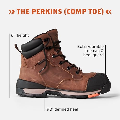 6" Waterproof Wedge Work Boot with Defined Heel K1865