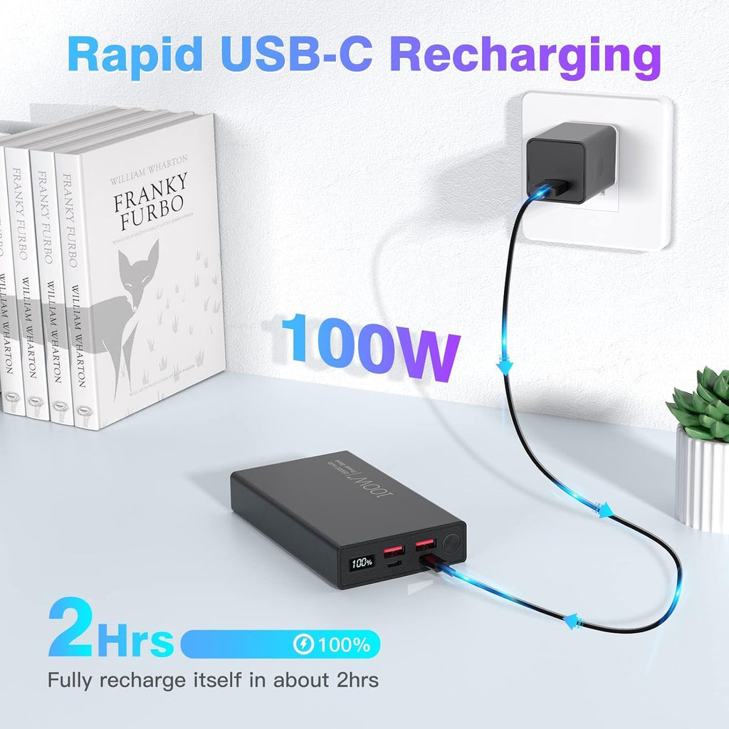 100W USB C 20000mAh Portable Laptop Charger D309373