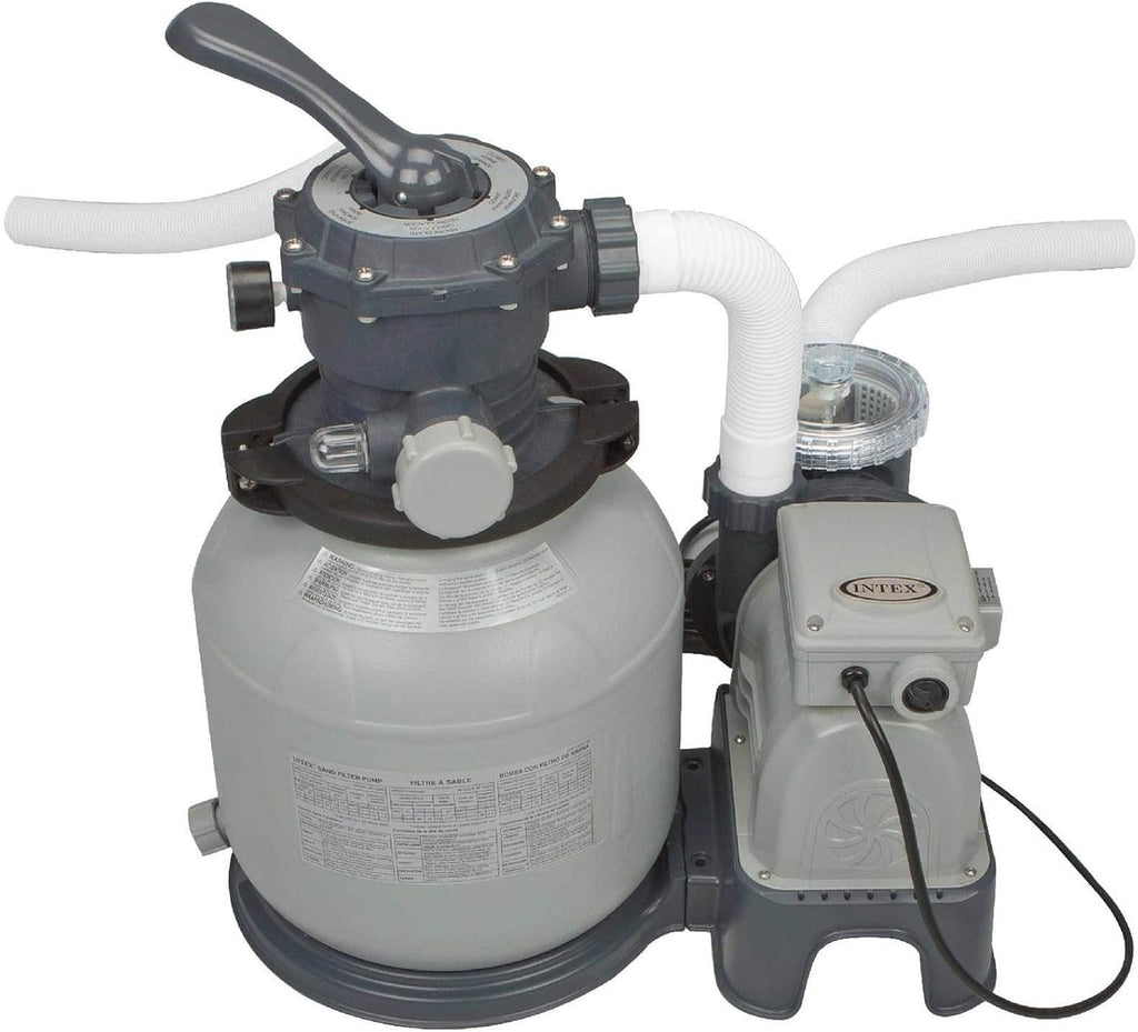 Rectangular Above Ground Pool Set with Sand Filter Pump H19291