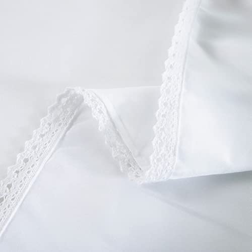 Ruffled Bed Skirt with Split Corners, Microfiber, 14 Inch Drop, Queen S6038