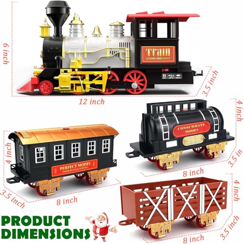 Christmas Train Set with Real Smoke, Lights and Sounds D20112