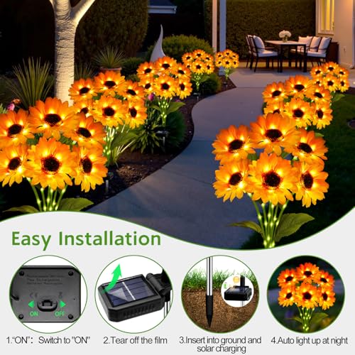 Outdoor Solar Christmas Decorations, 180 LED Candy Cane Lights, 8 Modes, Waterproof G88930