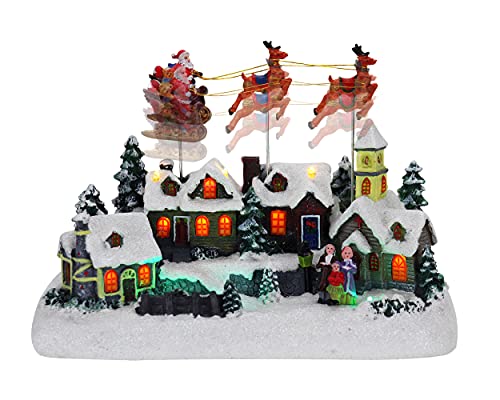 Lighted Musical Christmas Village Collectible Houses U181