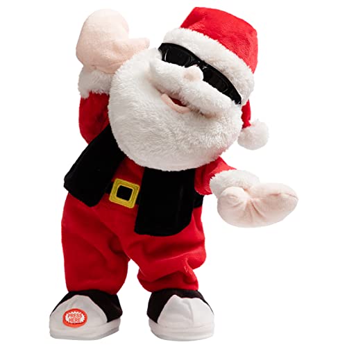 Animated Christmas Snowman Plush with LED Lights, Musical Toy for Kids, 13 Inch J154