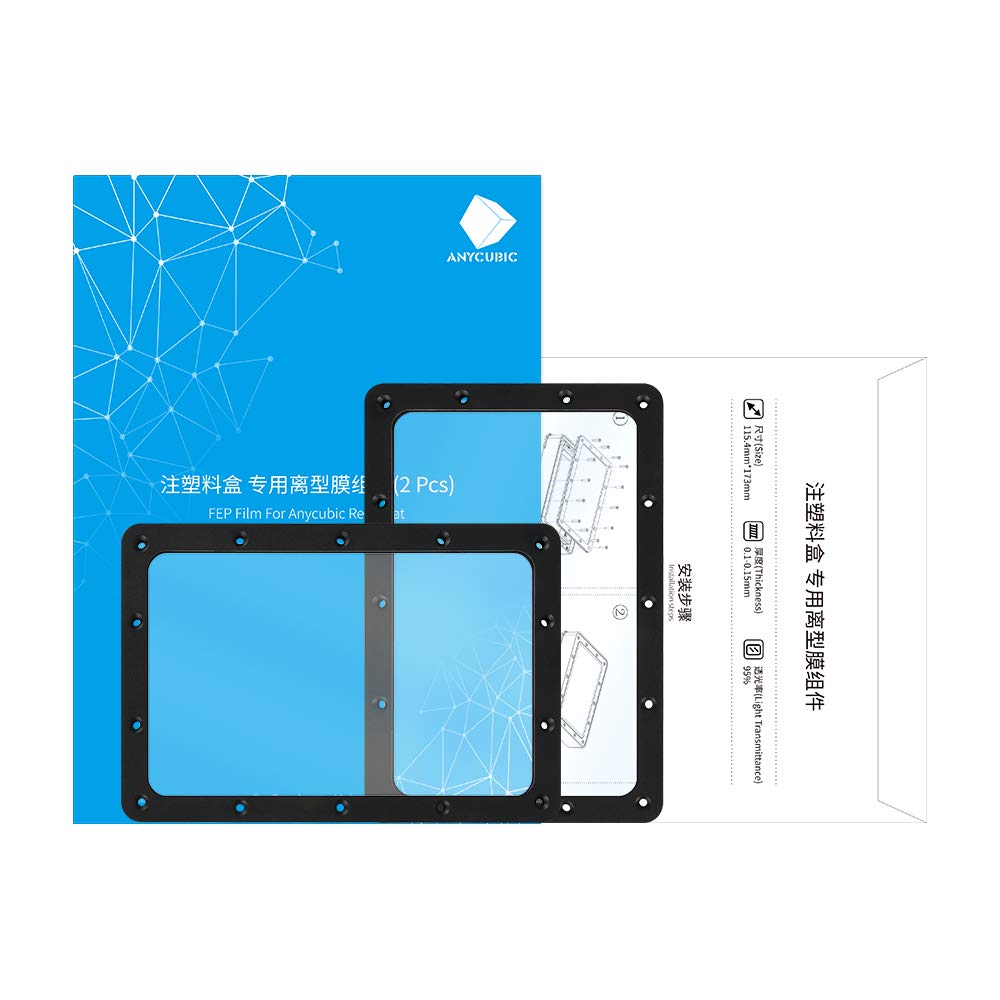 FEP Film for Resin Printers Below 6.23 Inches, 2PCS Z856601