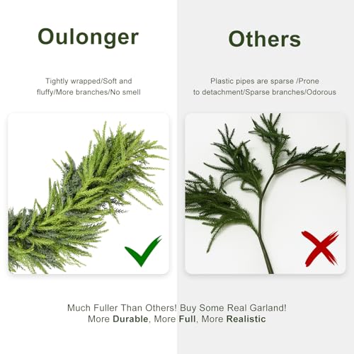 Artificial Norfolk Pine Garland 9FT for Christmas Decor E62268