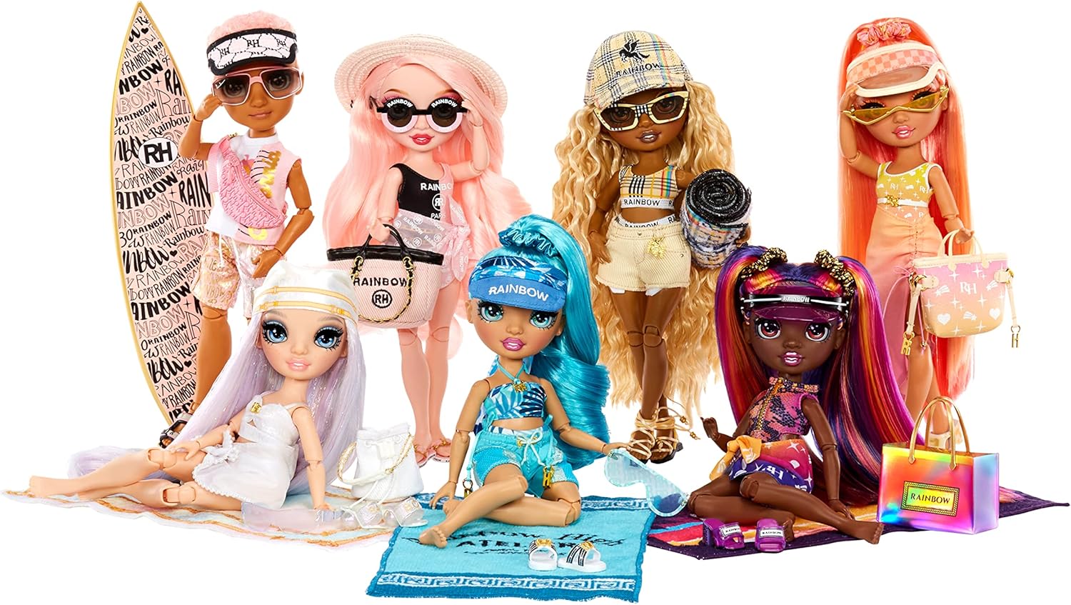 Pink Fashion Doll with 2 Outfits and Pool Accessories Playset L8455