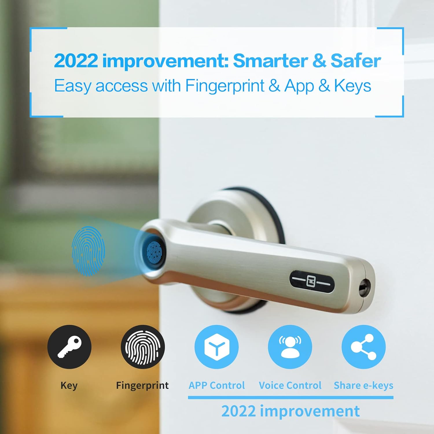 Smart Door Lock with Fingerprint and Keyless Entry I734