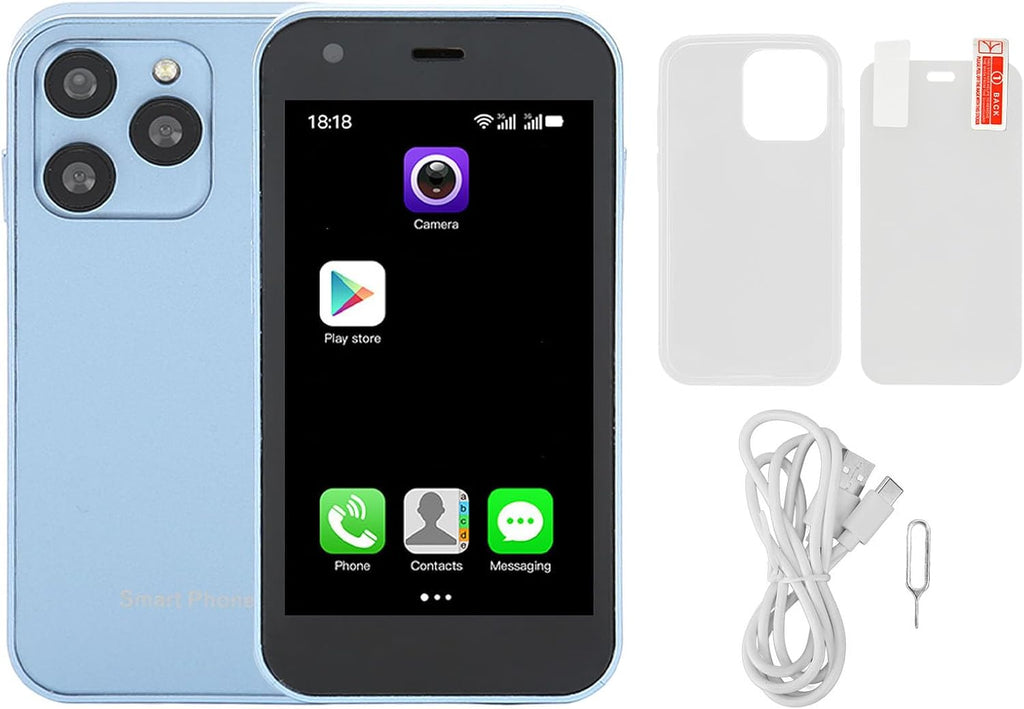 Mini 3G Smartphone with HD Camera, Dual SIM, 2GB 16GB, Blue I9398