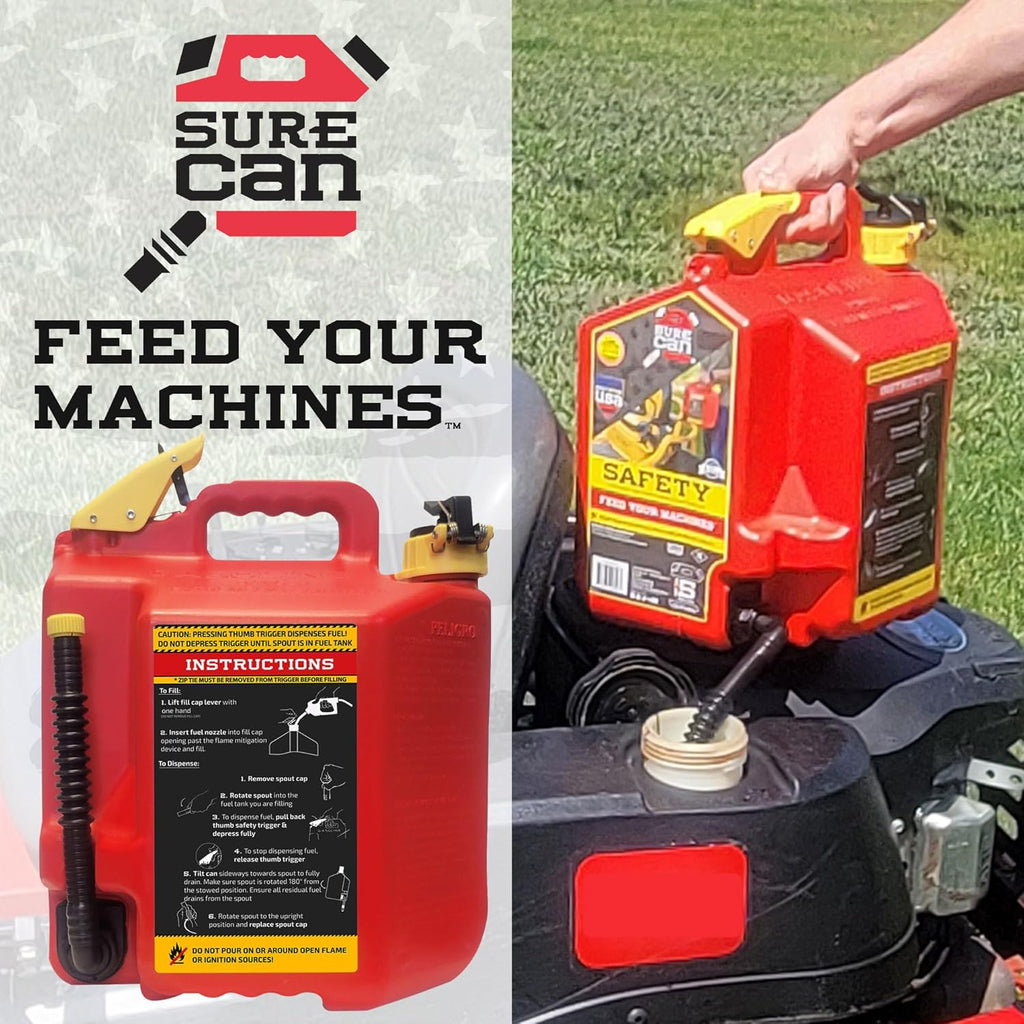 5 Gallon Safety Storage Can with Rotating Spout Y61366