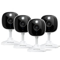 2K Cameras for Home Security-Outdoor/Indoor Camera for Dog/Cat/Pet/Nanny/Baby, Color Night Vision, White Light, Siren, 24/7 SD Recordings, Works with Alexa/Google Home, C1-White-2P (2.4Ghz WiFi)