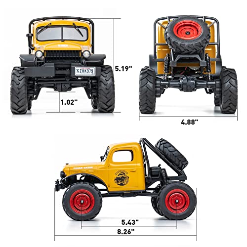 1/24 Scale 4WD Offroad RC Crawler Car Yellow N341