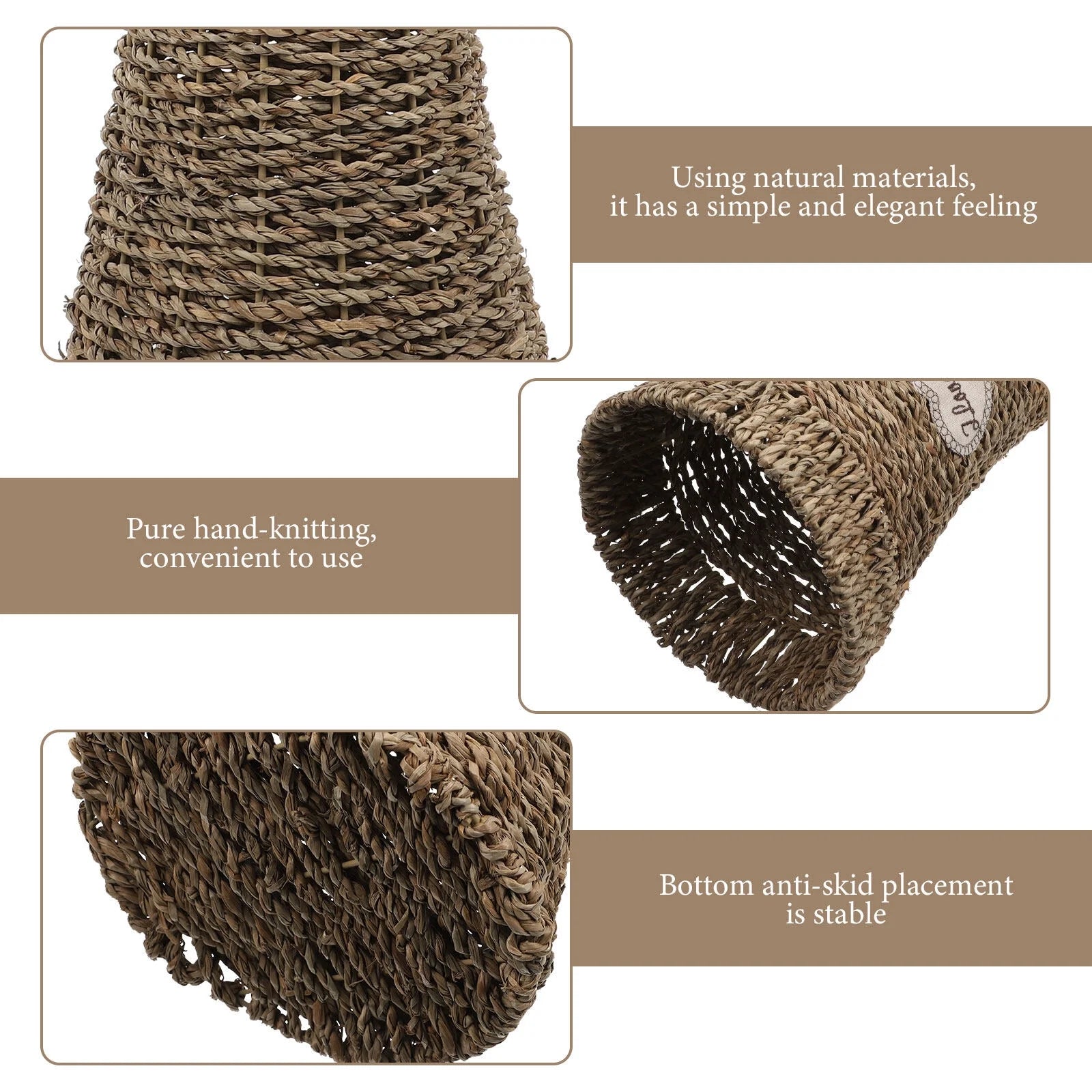 Woven Seagrass Vase Flower Basket I842