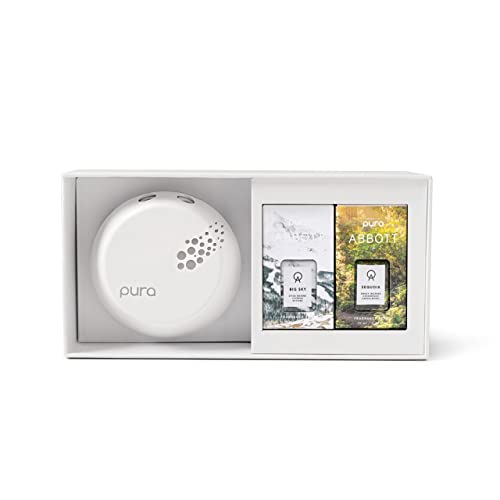 Pura Smart Home Fragrance Device Starter Set V3 - Scent Diffuser for Homes, Bedrooms & Living Rooms - Fragrance Aroma Diffuser with Light - Apartment & Household Essential - Kenneth Cole