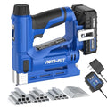 20V Cordless Brad Nailer Drive 5/8'' Nails, 2 in 1 Staple Gun Nail Gun Battery Powered, 2.0Ah Electric Stapler 3/8" Crown Include Battery and Charger, Ideal for Upholstery, Woodworking