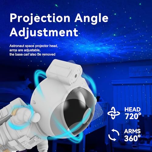 Astronaut Star Projector Night Light with Remote and Timer E396