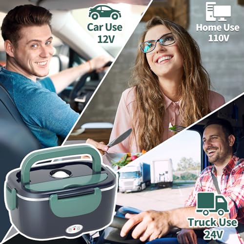 Portable Electric Heated Lunch Box 1.5L with Leak-Proof Lid Q85514