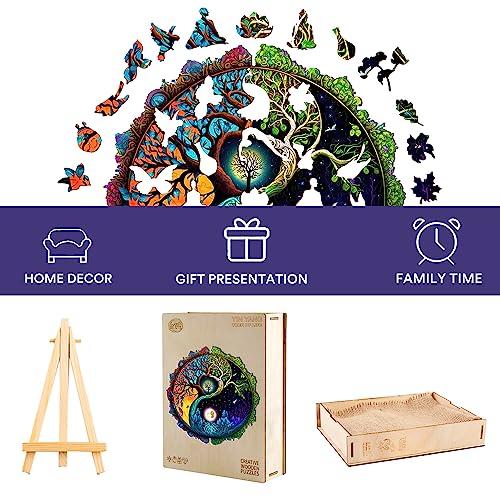Wooden Jigsaw Puzzle for Adults, Tree of Life Design, 200 Pieces X196