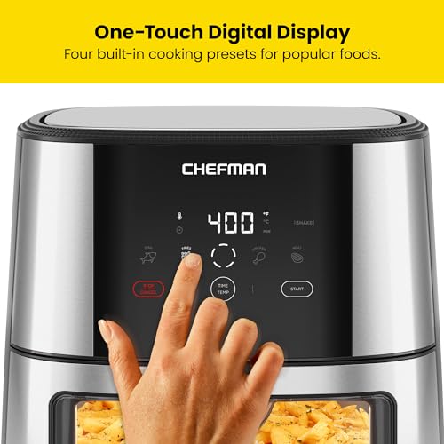 XL 8-Qt Touch Air Fryer, Digital Presets, Nonstick Dishwasher-Safe N17083