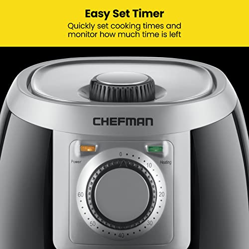 2 Qt Mini Air Fryer with Digital Timer and Nonstick Basket K944