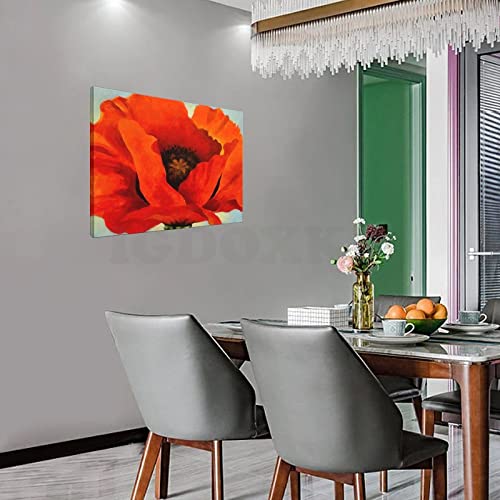 Red Flowers Aesthetic Poster Canvas Wall Art for Bedroom Living Room Decor I1225