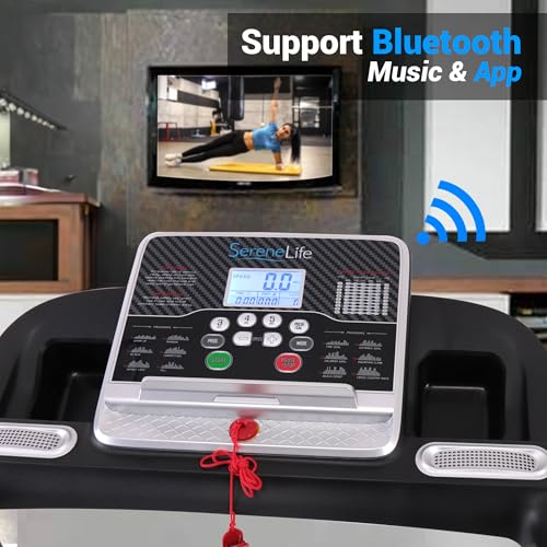 Folding Treadmill for Home Walking and Running with LCD X8597