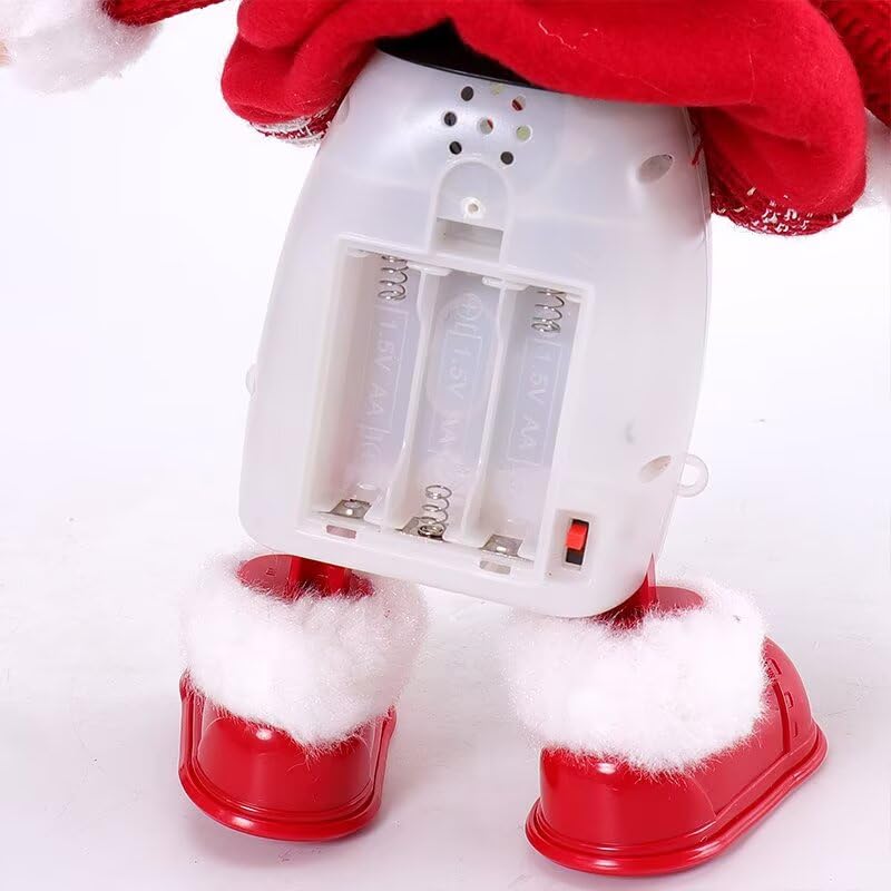 Red & White Singing Dancing Santa Claus Holiday Home Decoration H458