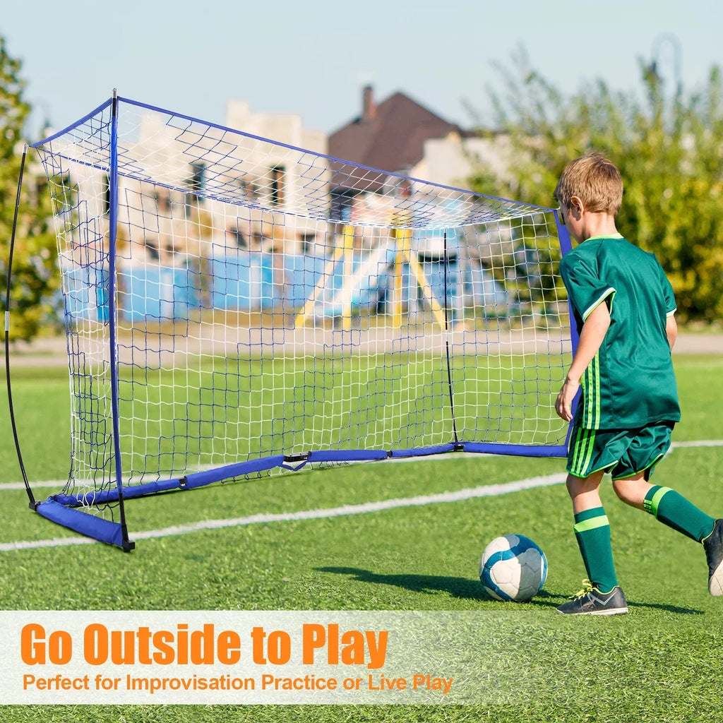 Portable Soccer Goal 12 x 6 ft for Backyard Training W2686