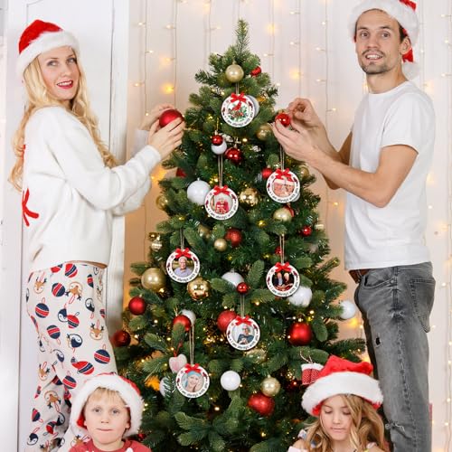 24 Pcs Christmas Photo Ornament Frames for Baby First Christmas Tree Keepsake K3591