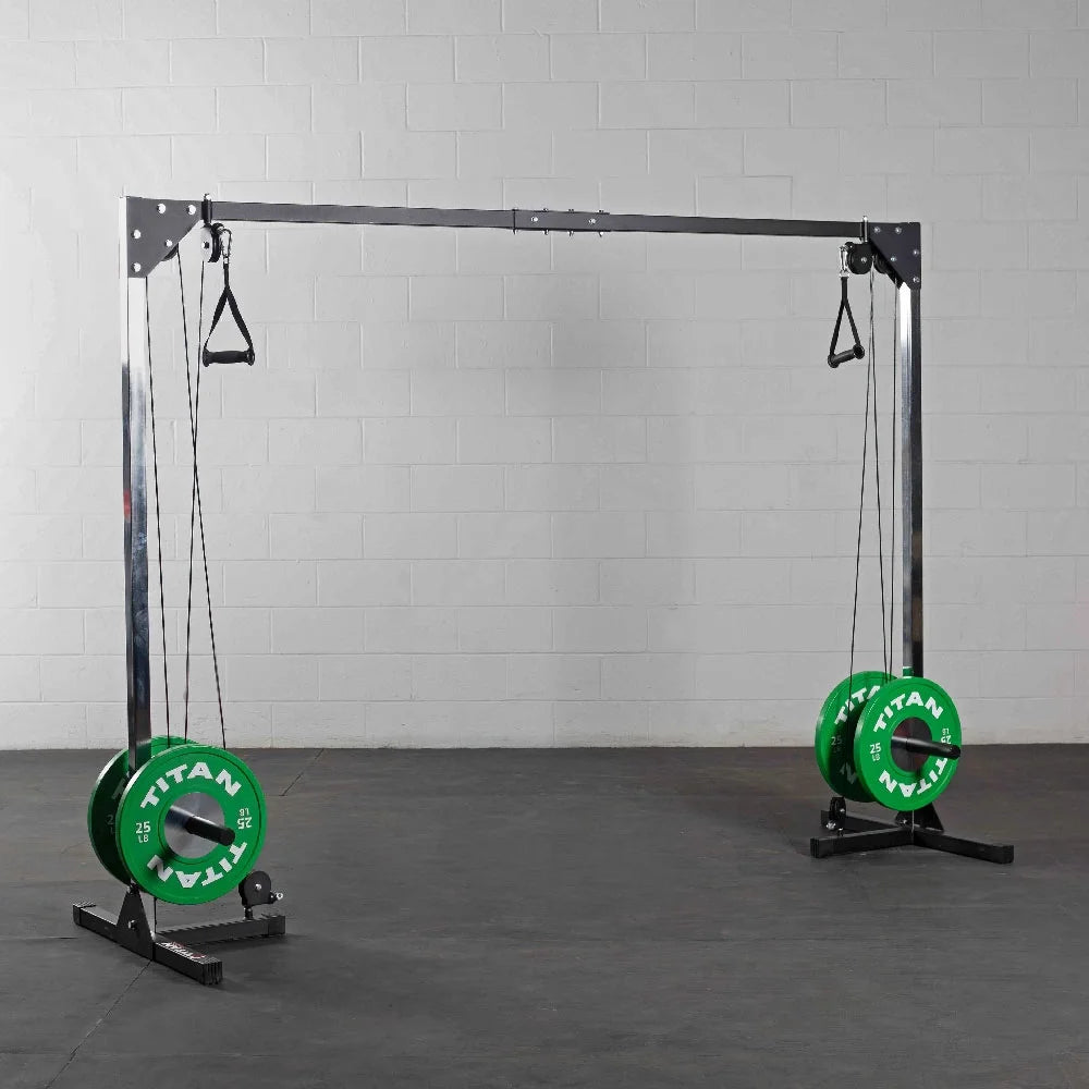 Cable Crossover Machine, 440 LB, Upper Body Strength Training D5868