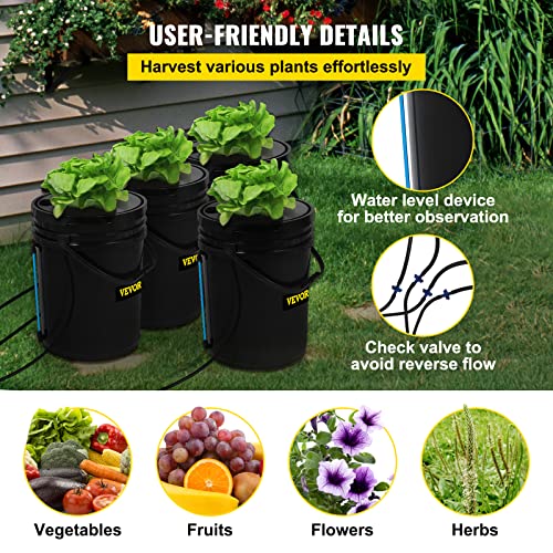 Hydroponics Grow System with Top Drip, Recirculating Deep Water Culture O89791